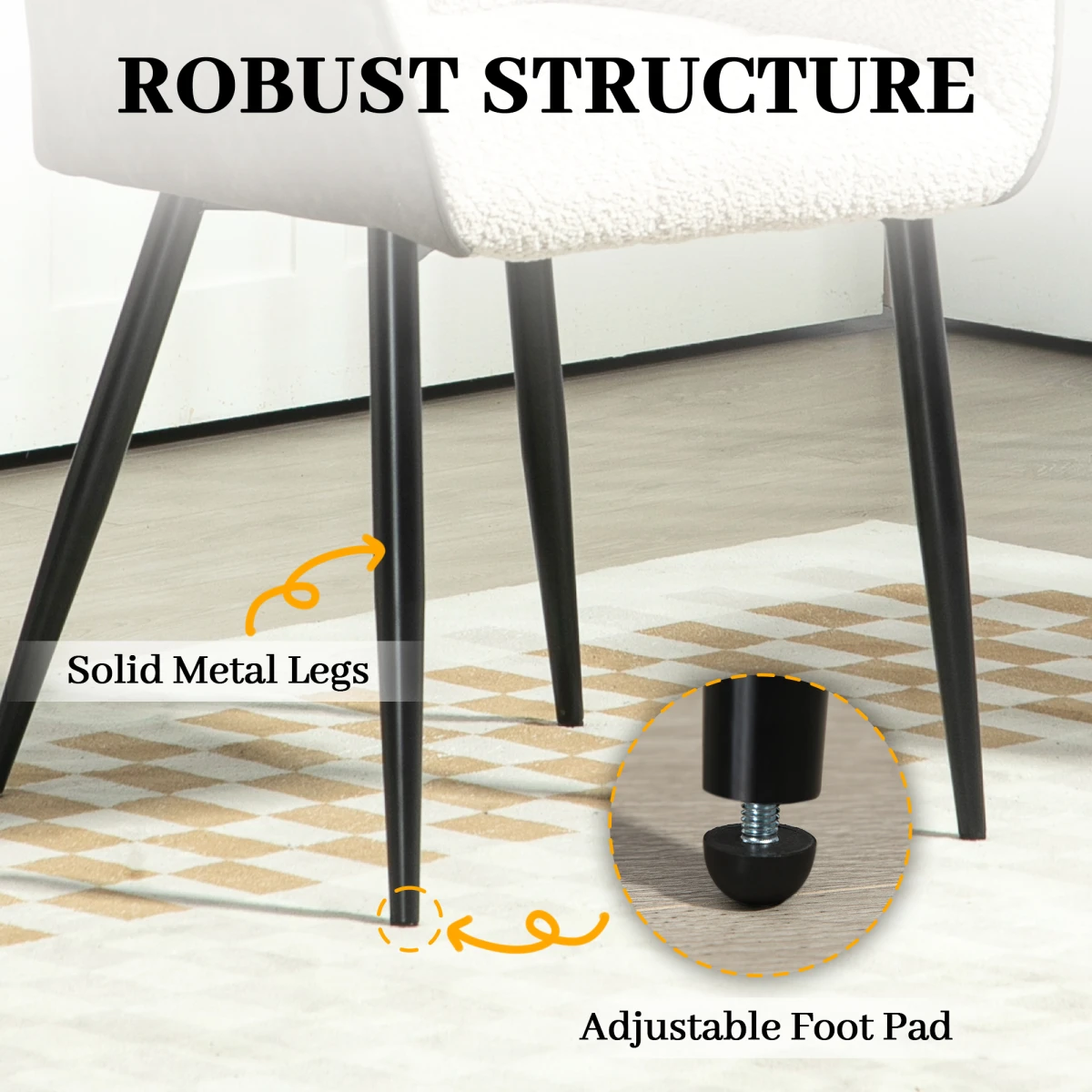 HOMCOM Accent Chair Compact Chenille For Living Room by HOMCOM