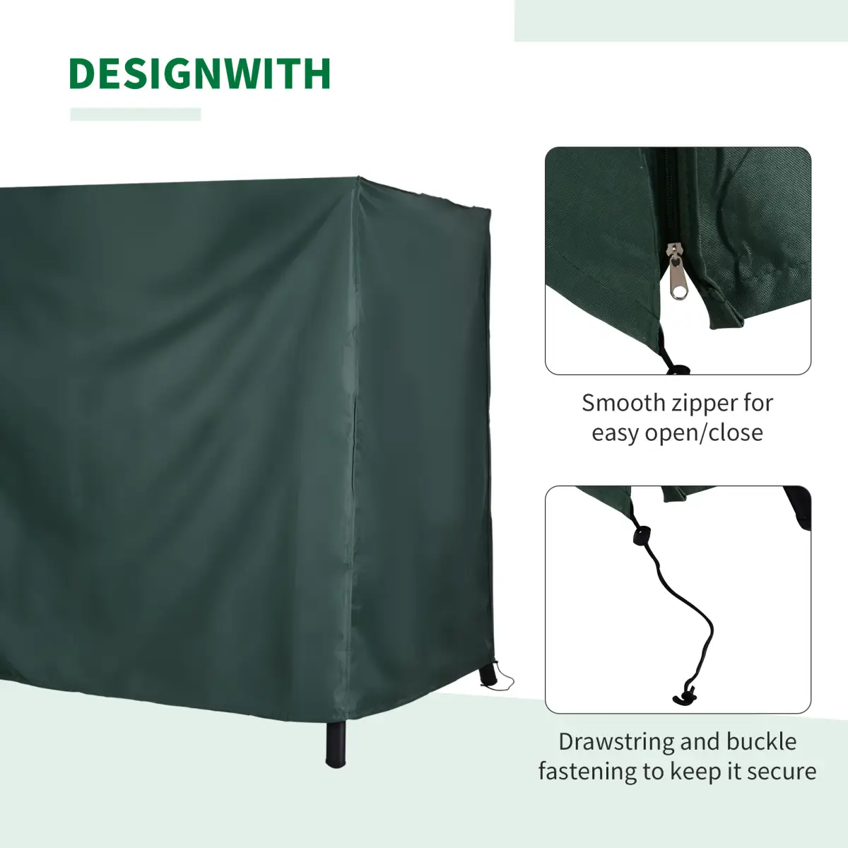 Outsunny Outsunny Garden Furniture Protector Patio Swing Chair Cover - Cover