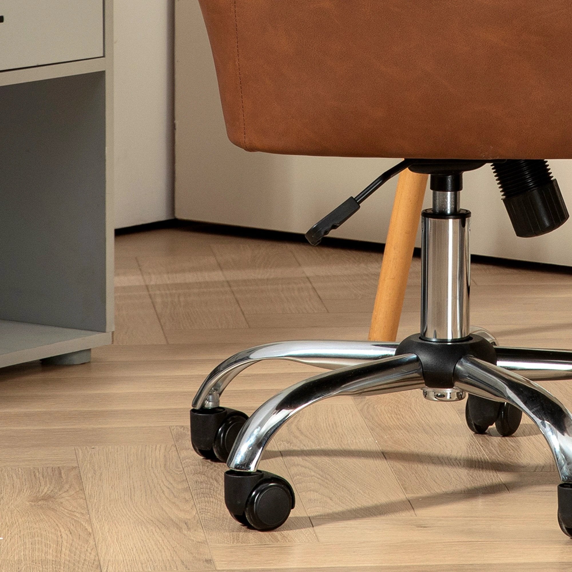HOMCOM HOMCOM Chair 46-56cm PU Leather Tilt Office - Office Chair