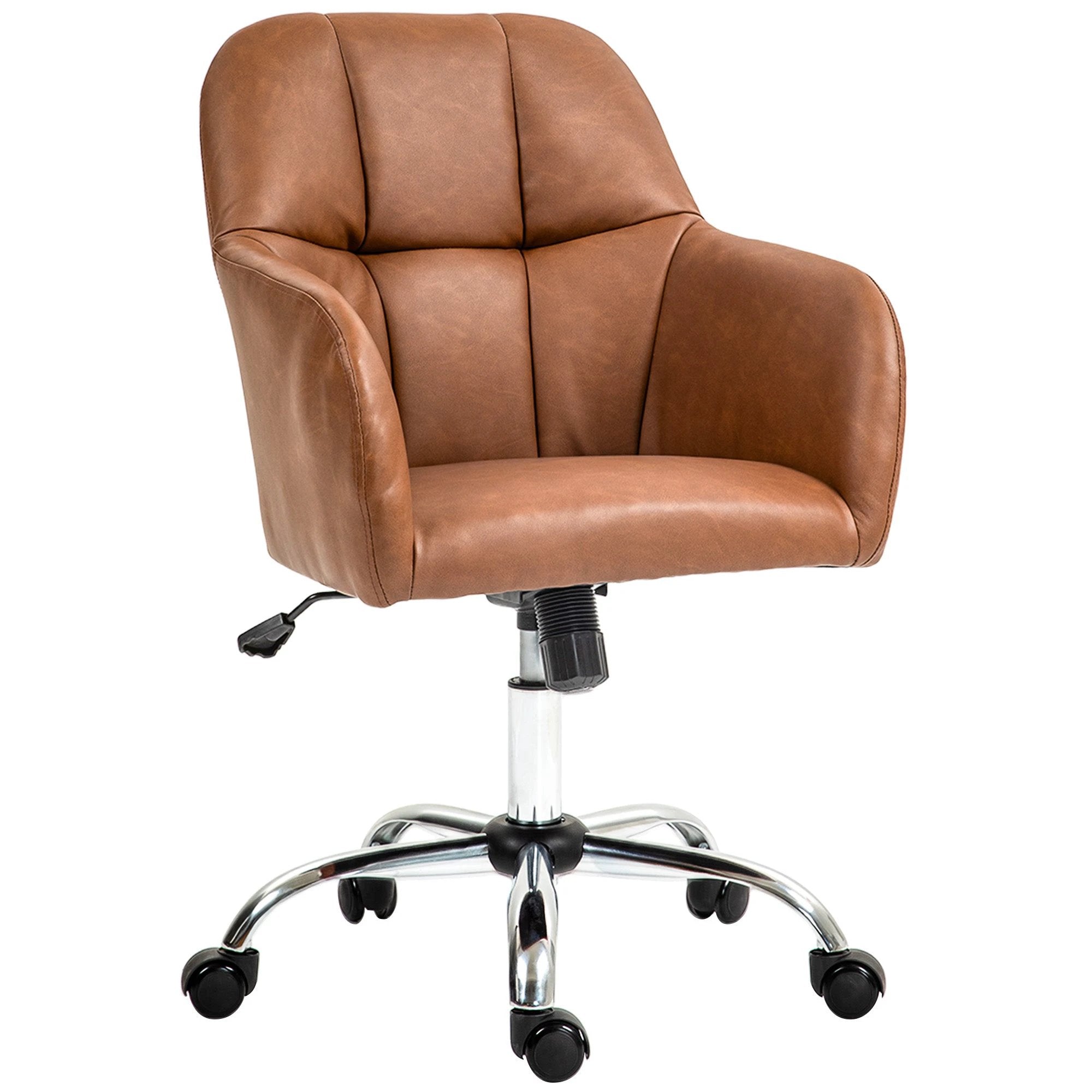 HOMCOM HOMCOM Chair 46-56cm PU Leather Tilt Office - Office Chair