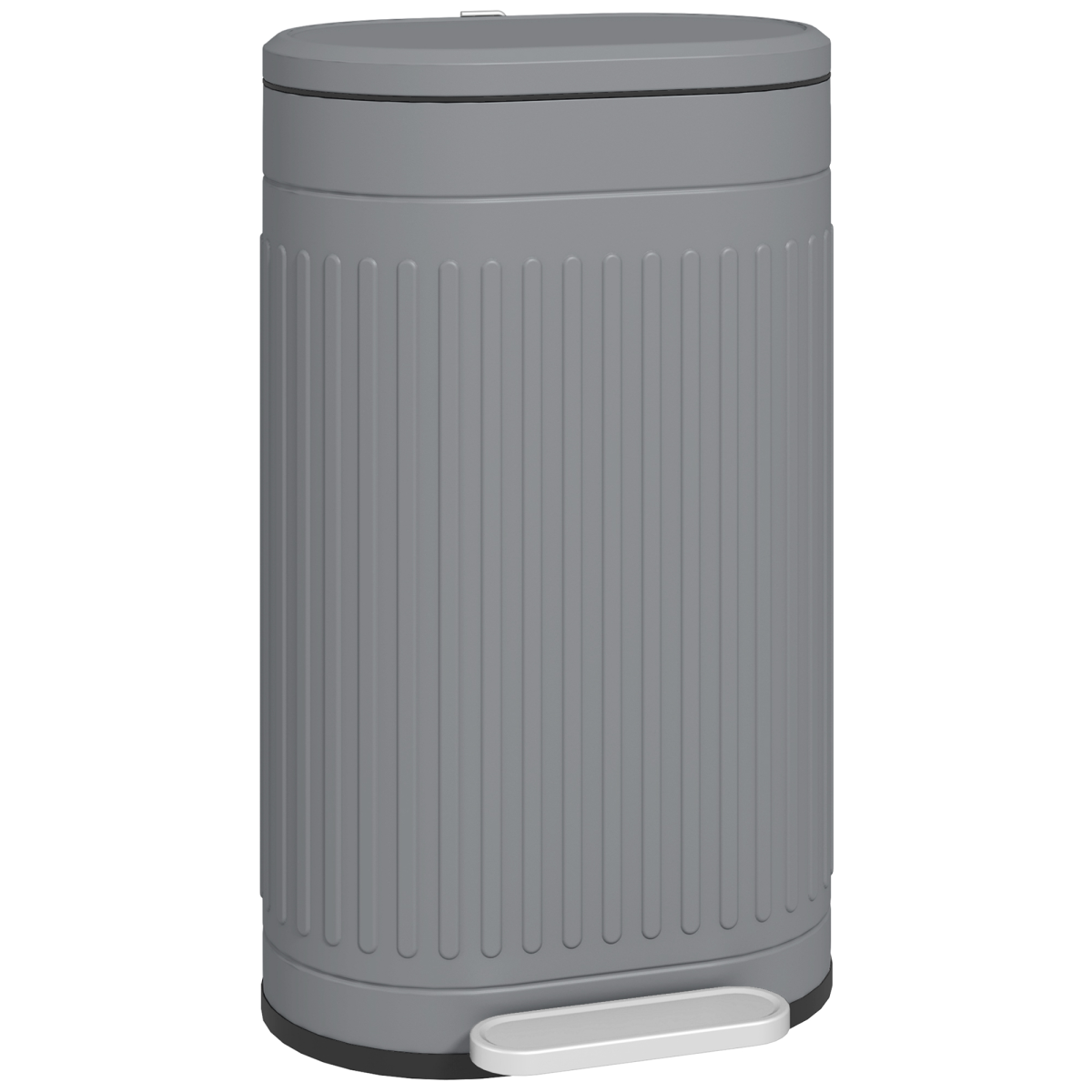 HOMCOM 20L Pedal Bin, Metal Kitchen Bin with Soft-close Lid - from HOMCOM