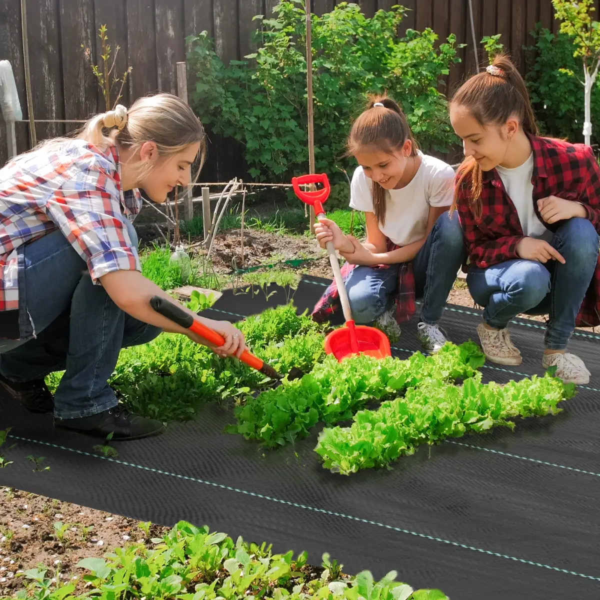 Outsunny Outsunny 1x50m Weed Barrier Fabric Durable Convenient Design Weed Block Mat - Barrier Mats