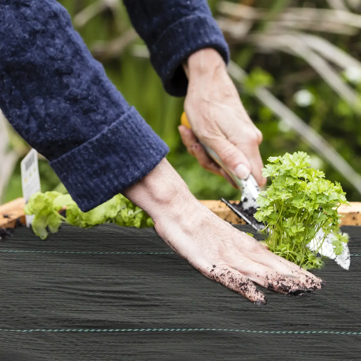Outsunny Outsunny 1x50m Weed Barrier Fabric Durable Convenient Design Weed Block Mat - Barrier Mats