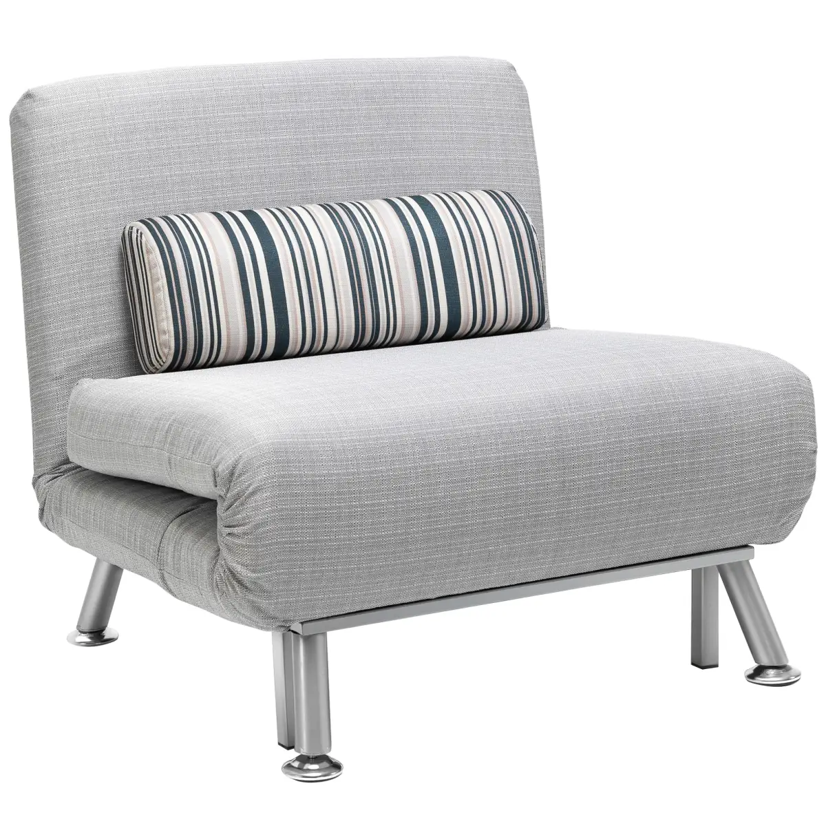 HOMCOM HOMCOM Single Folding 5 Position Convertible Sleeper Chair Bed - Sofa Bed