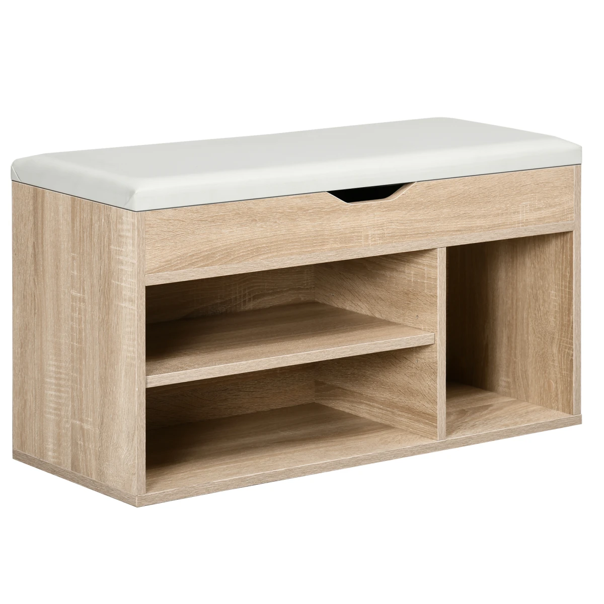 HOMCOM HOMCOM Sit On Shoe Storage 3 Compartments - Shoe Storage