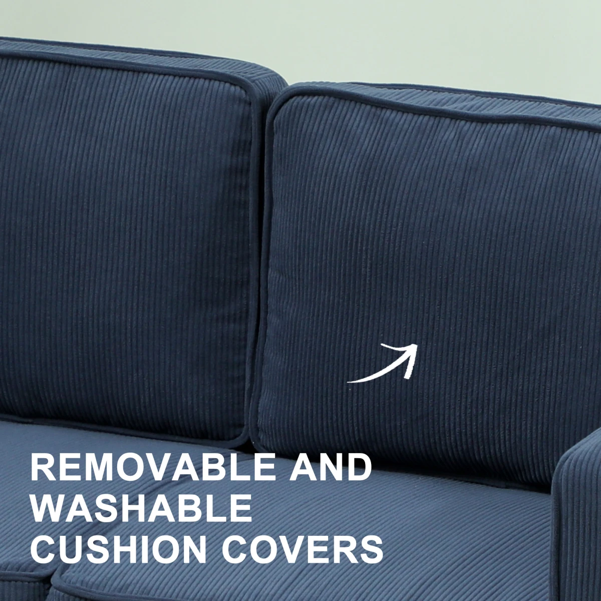 HOMCOM Sofa 95x46.5cm Under Seat Storage Small Spaces by HOMCOM