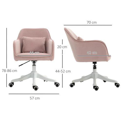 Vinsetto Office Chair with Adjustable Height and USB Powered Vibration Massage for Comfortable Home Office Use by Vinsetto
