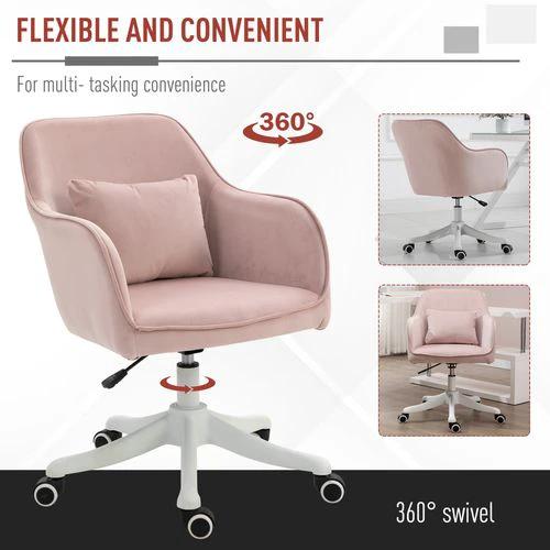 Vinsetto Office Chair with Adjustable Height and USB Powered Vibration Massage for Comfortable Home Office Use by Vinsetto