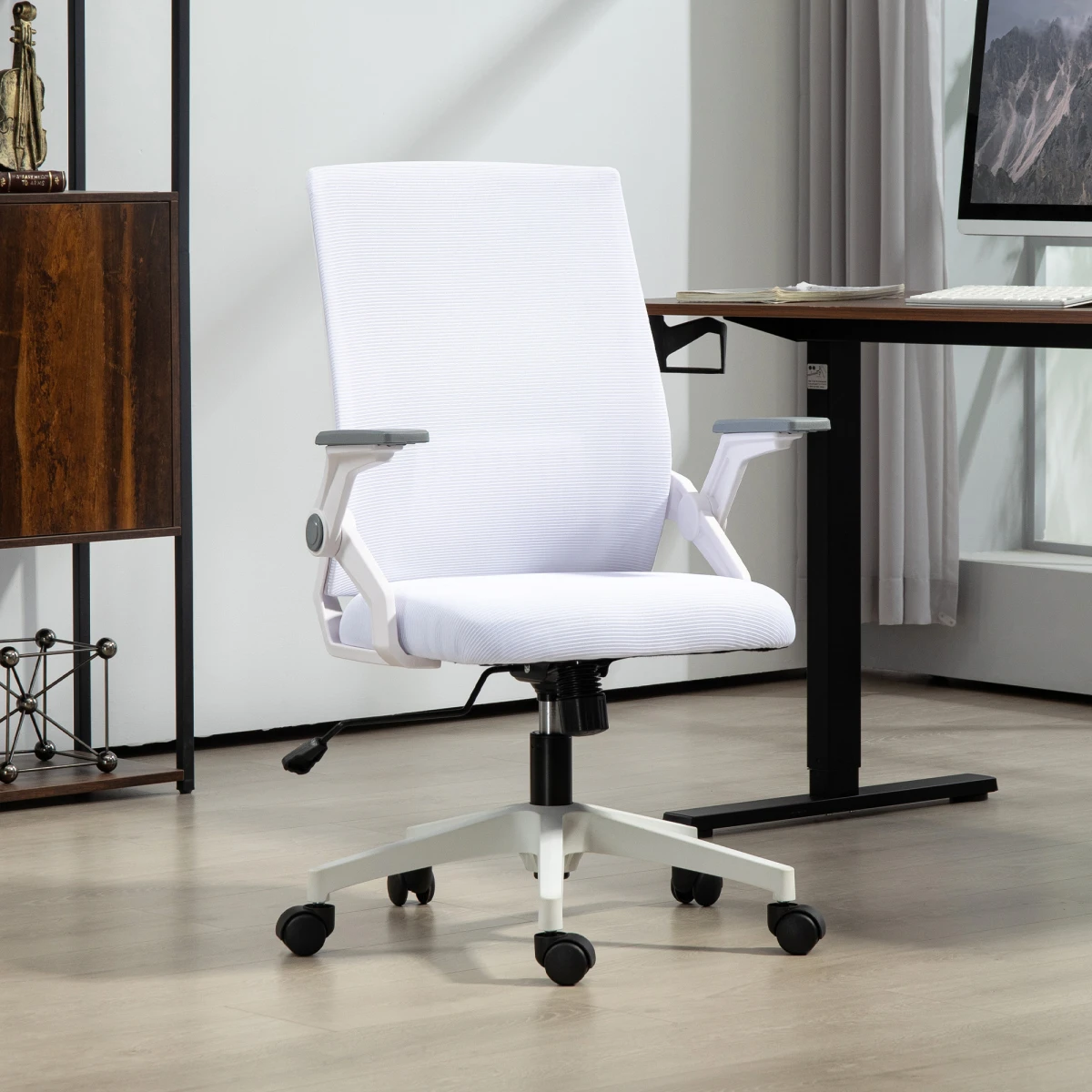 Vinsetto Mesh Chair 41-51cm Lumbar Support Home by Vinsetto