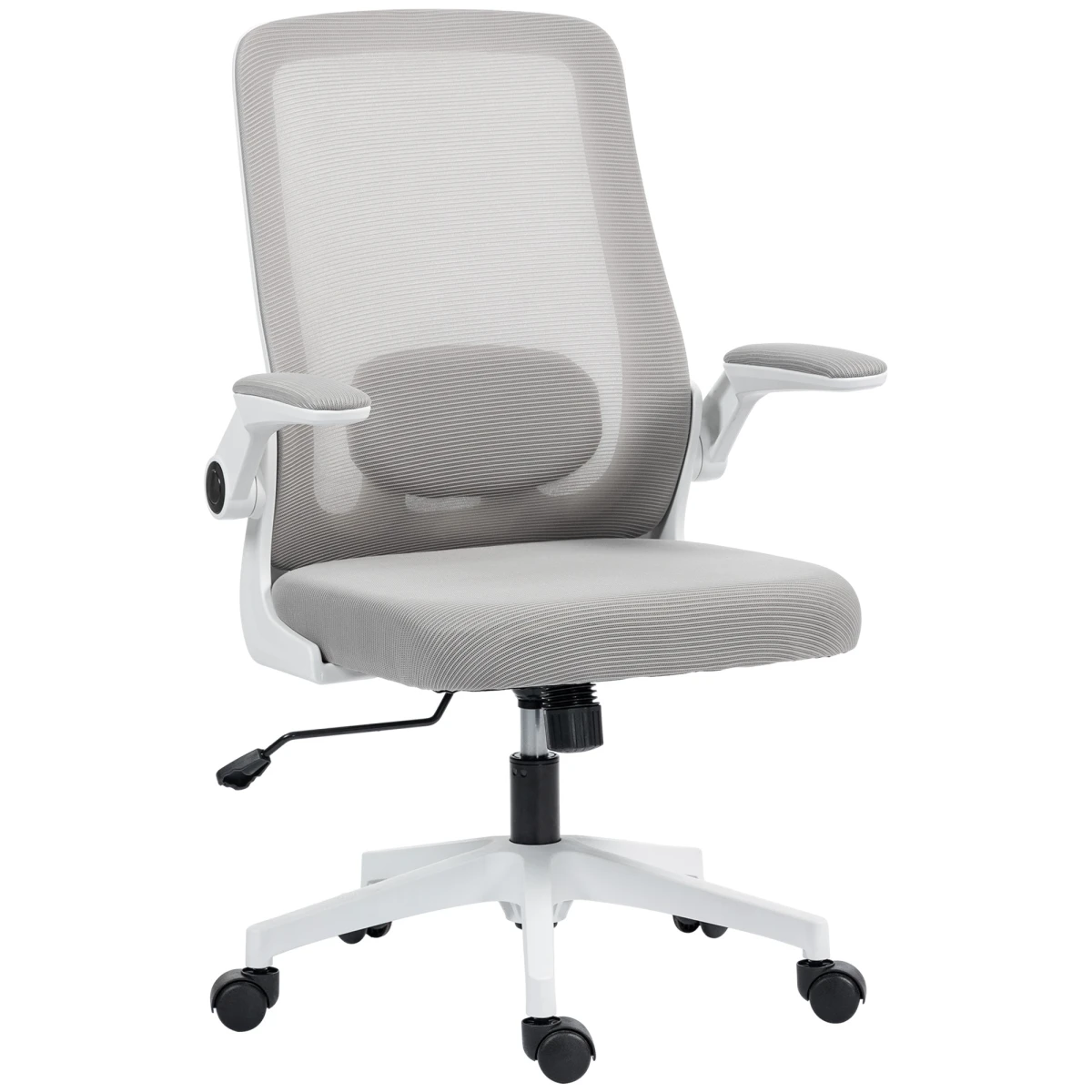 HOMCOM Mesh Desk Chair 40 To 50cm Height Tilt Lumbar Support Breathable For All Day Office Use by HOMCOM