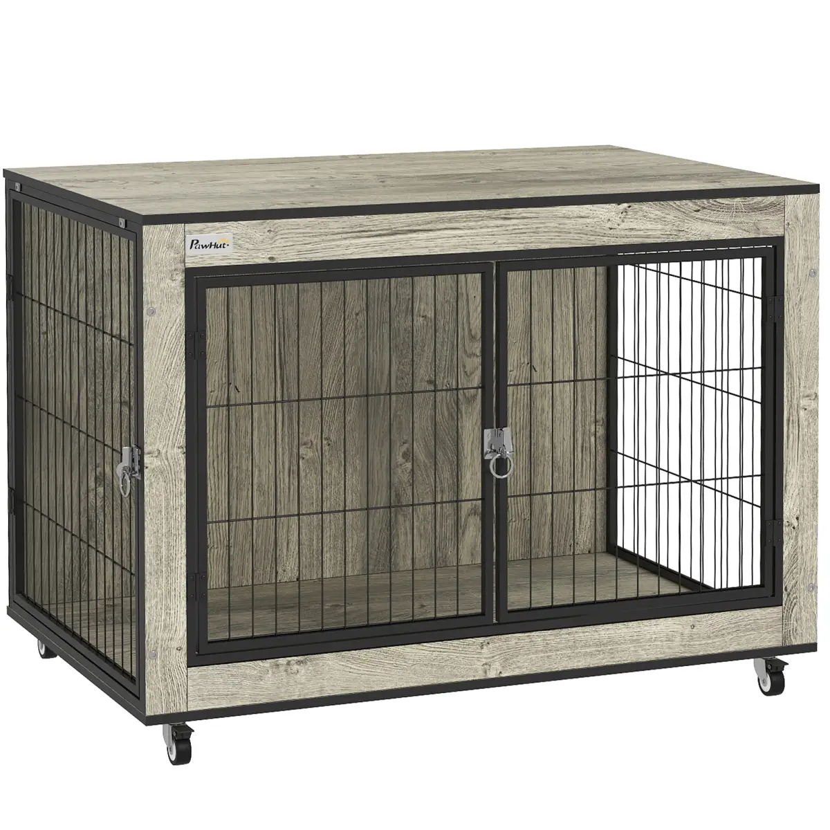 PawHut PawHut Dog Crate Furniture on Wheels, for Medium Dogs - Dog Crate