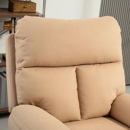 HOMCOM Comfort Recliner Sofa with Adjustable Backrest and Footrest for Ultimate Home Relaxation - Recliner