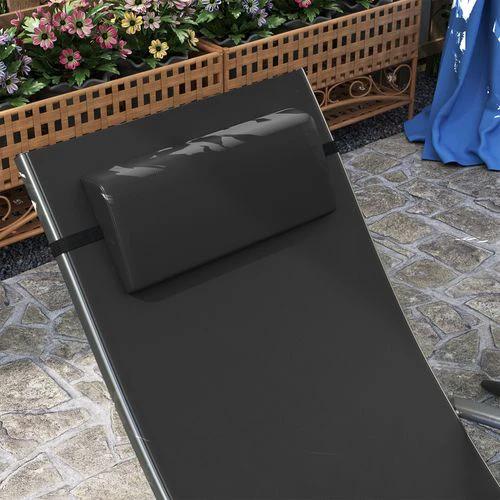 Durable Adjustable Outdoor Recliner Chairs with Four-Level Backrest for Relaxing in the Garden or Patio by Outsunny