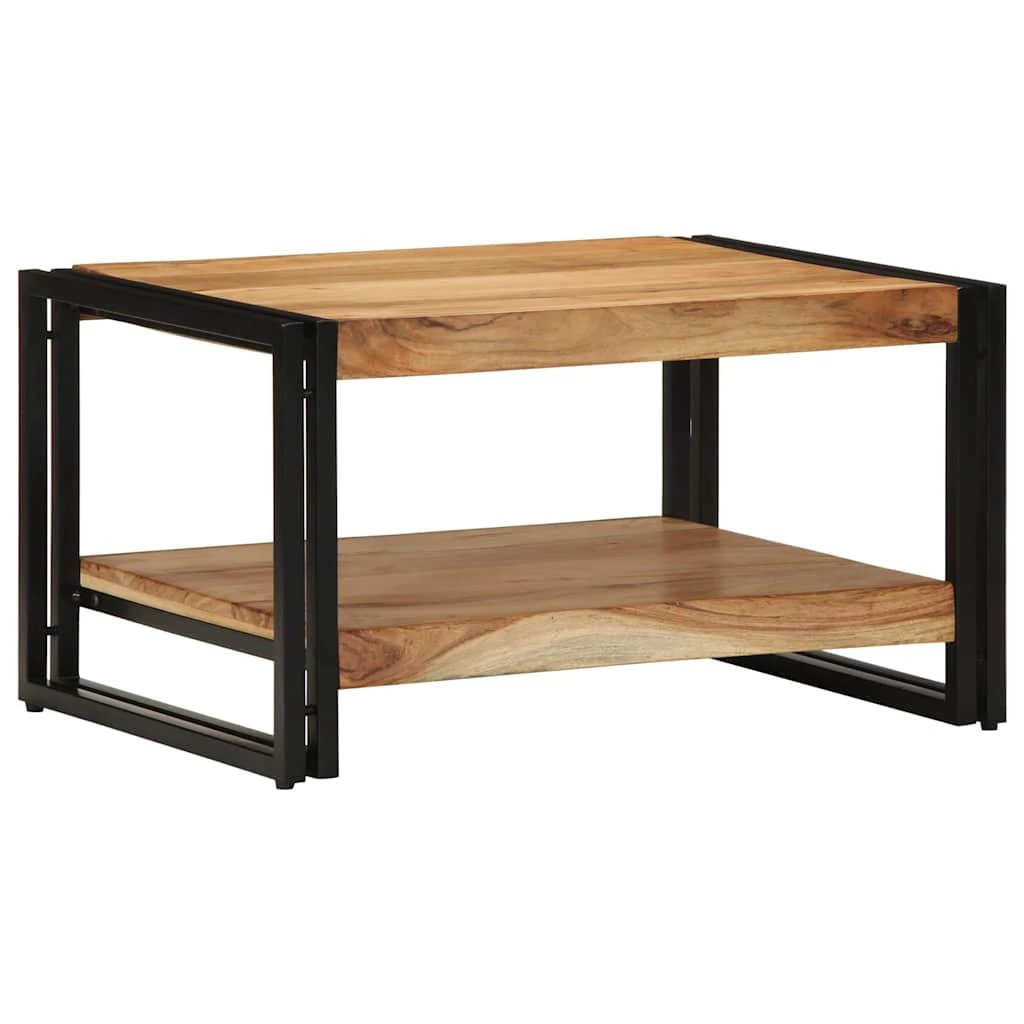 VidaXL Coffee Table 70x50x38 cm Solid Acacia Wood Durable Rustic Living Room Decor by vidaXL