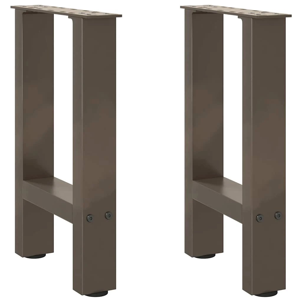 VidaXL Steel Table Legs 38x42to43cm Coated DIY by vidaXL