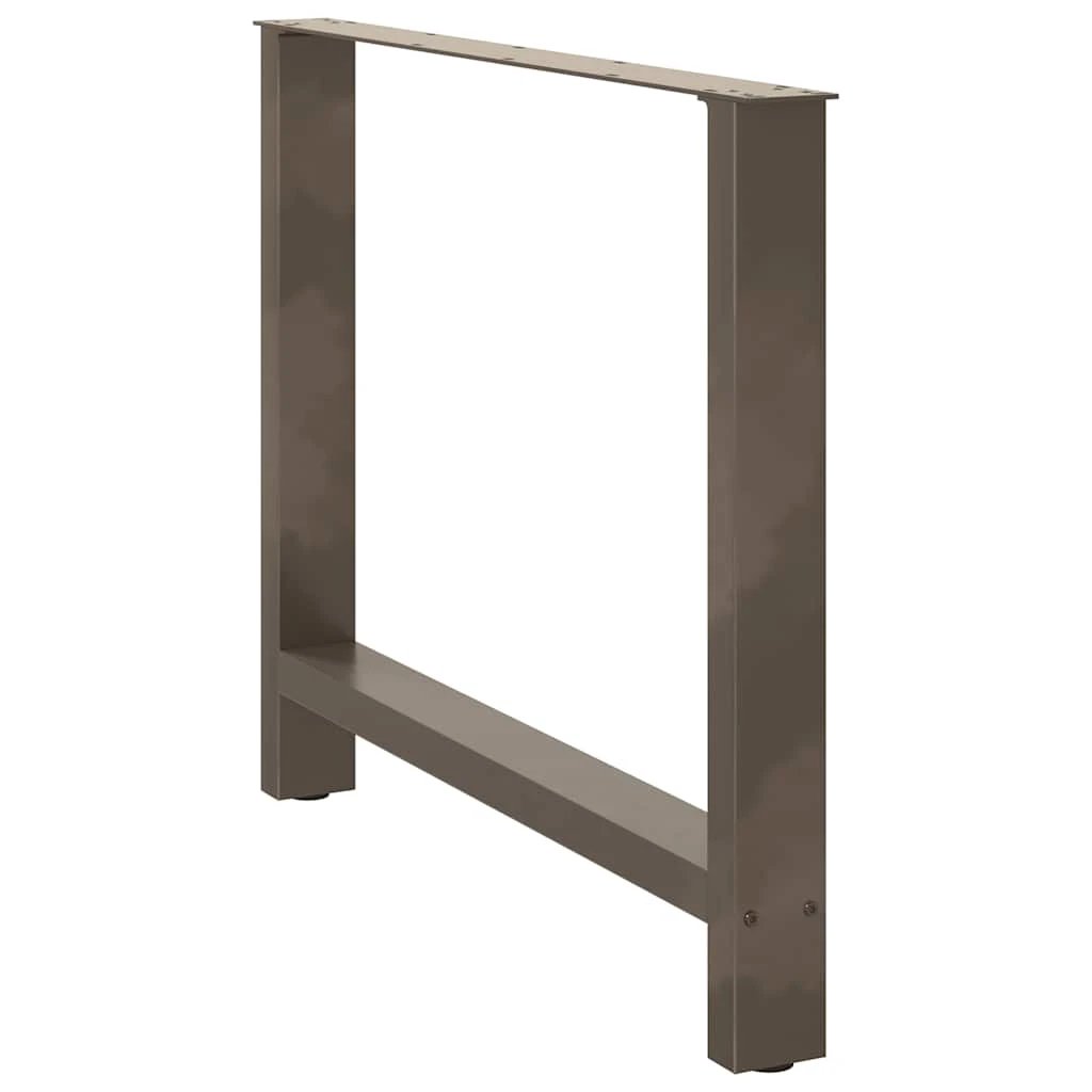 vidaXL Coffee Table Legs Natural Steel 2 pcs 90x(72-73) cm Steel by vidaXL