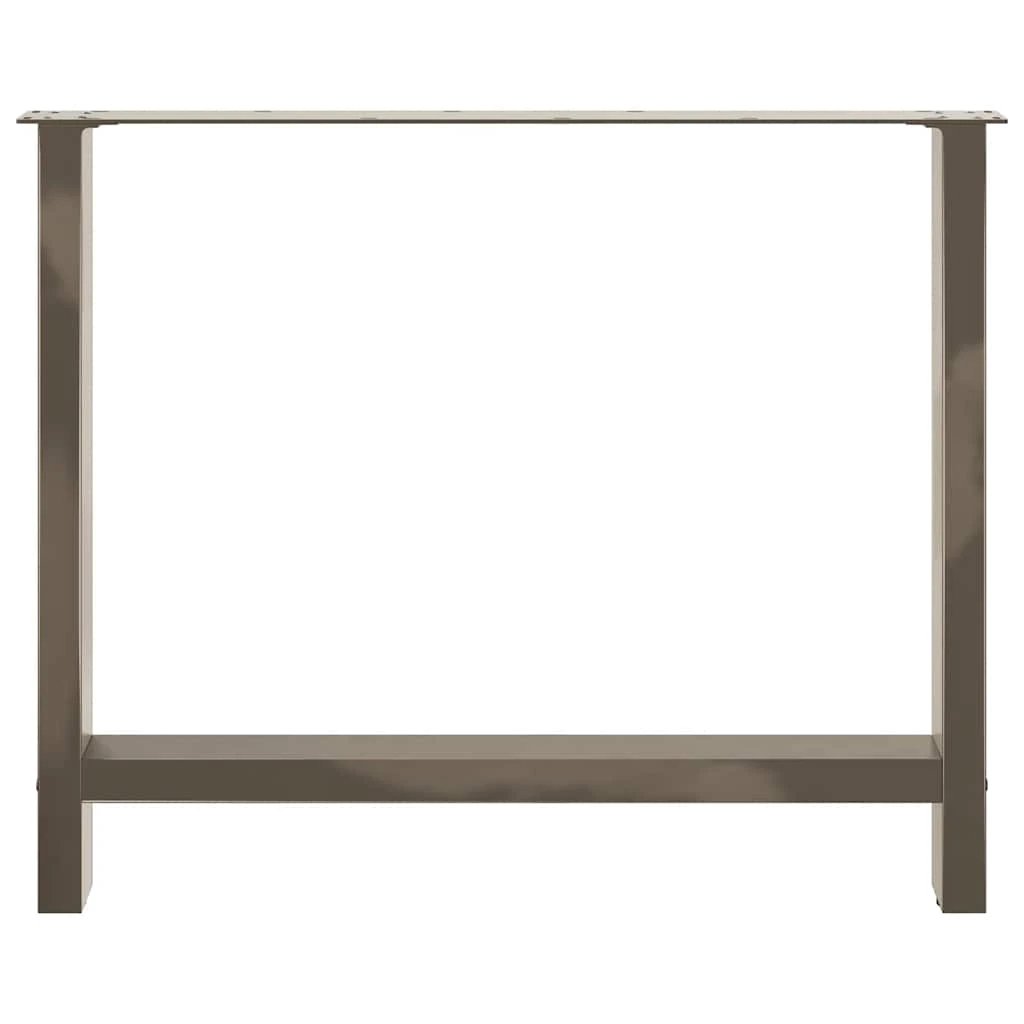 vidaXL Coffee Table Legs Natural Steel 2 pcs 90x(72-73) cm Steel by vidaXL