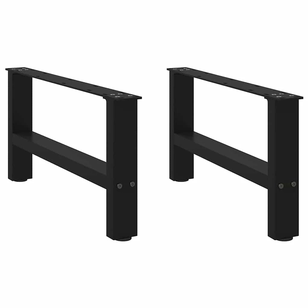 VidaXL Coffee Table Legs 70x31 cm Powder Coated Steel for DIY Furniture Projects by vidaXL