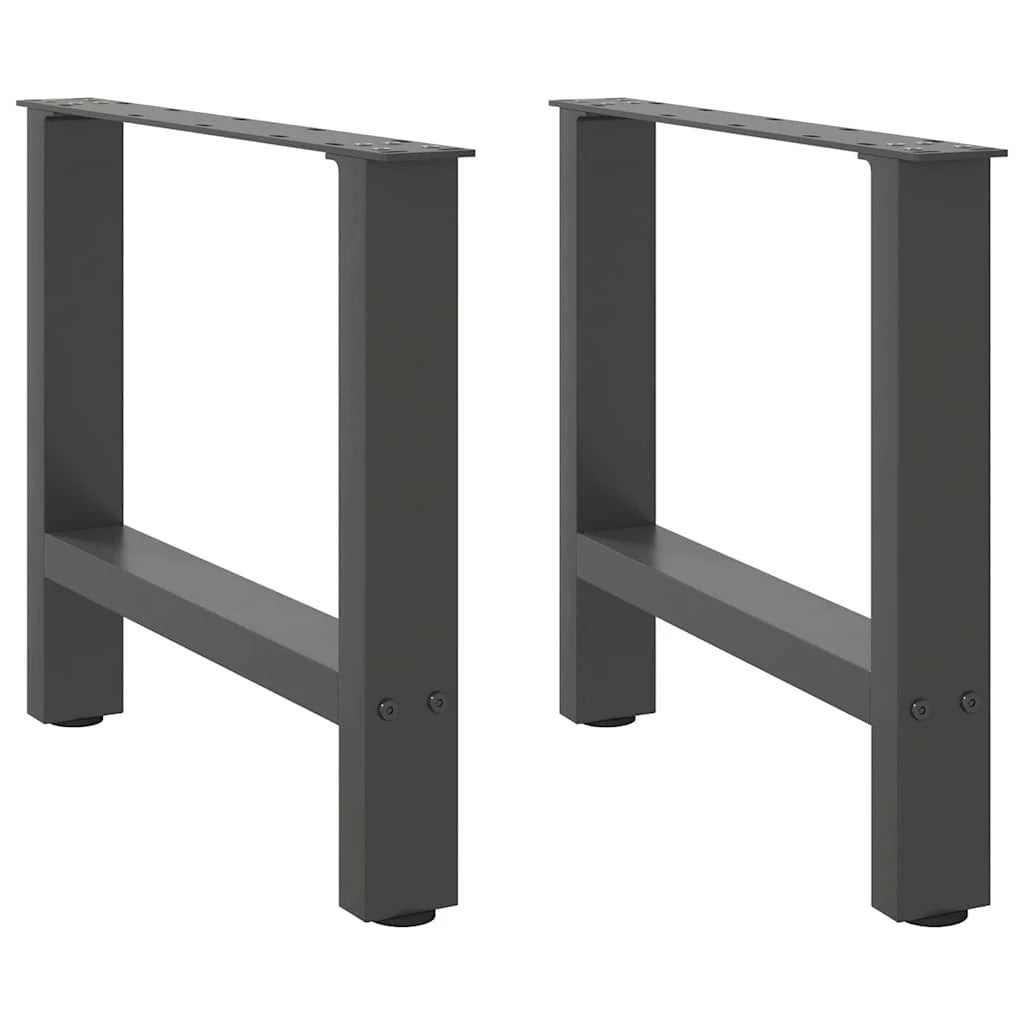 vidaXL VidaXL Coffee Table Legs Anthracite 60x42-43 Cm Powder Coated Steel For Custom Tables - Coffee Table