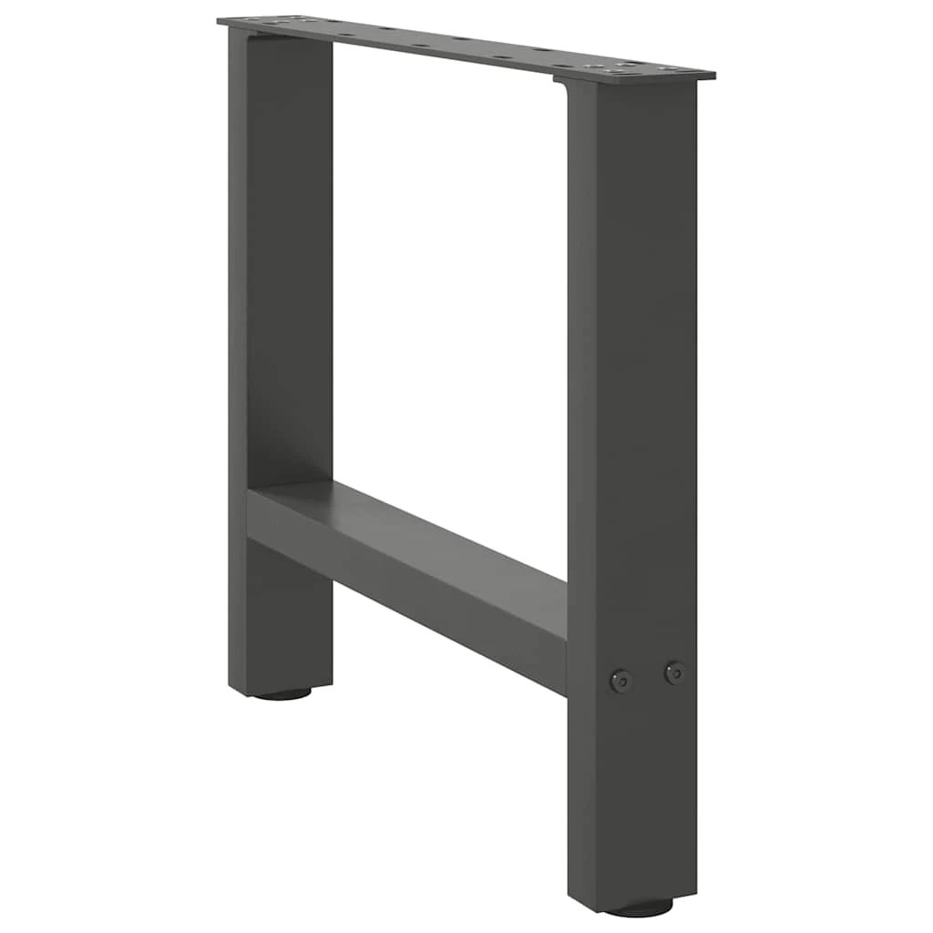 vidaXL VidaXL Coffee Table Legs Anthracite 60x42-43 Cm Powder Coated Steel For Custom Tables - Coffee Table