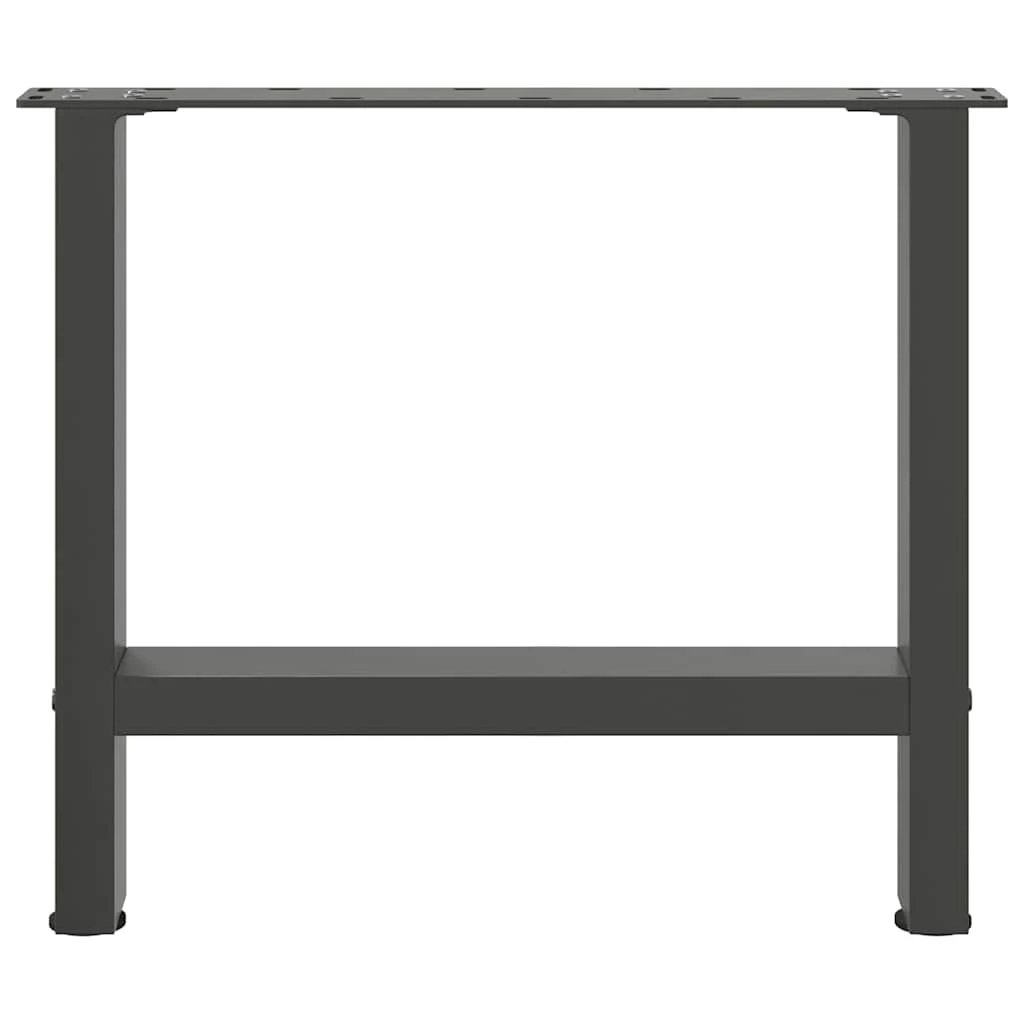 vidaXL VidaXL Coffee Table Legs Anthracite 60x42-43 Cm Powder Coated Steel For Custom Tables - Coffee Table