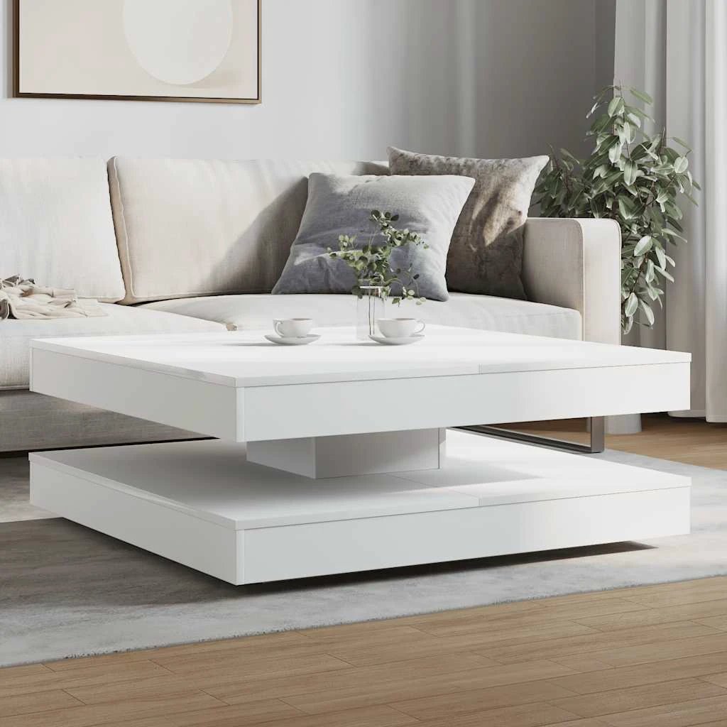 vidaXL Coffee Table 90x90x34.5 Cm 360 Degree Rotatable Modern Centerpiece For Living Room by vidaXL
