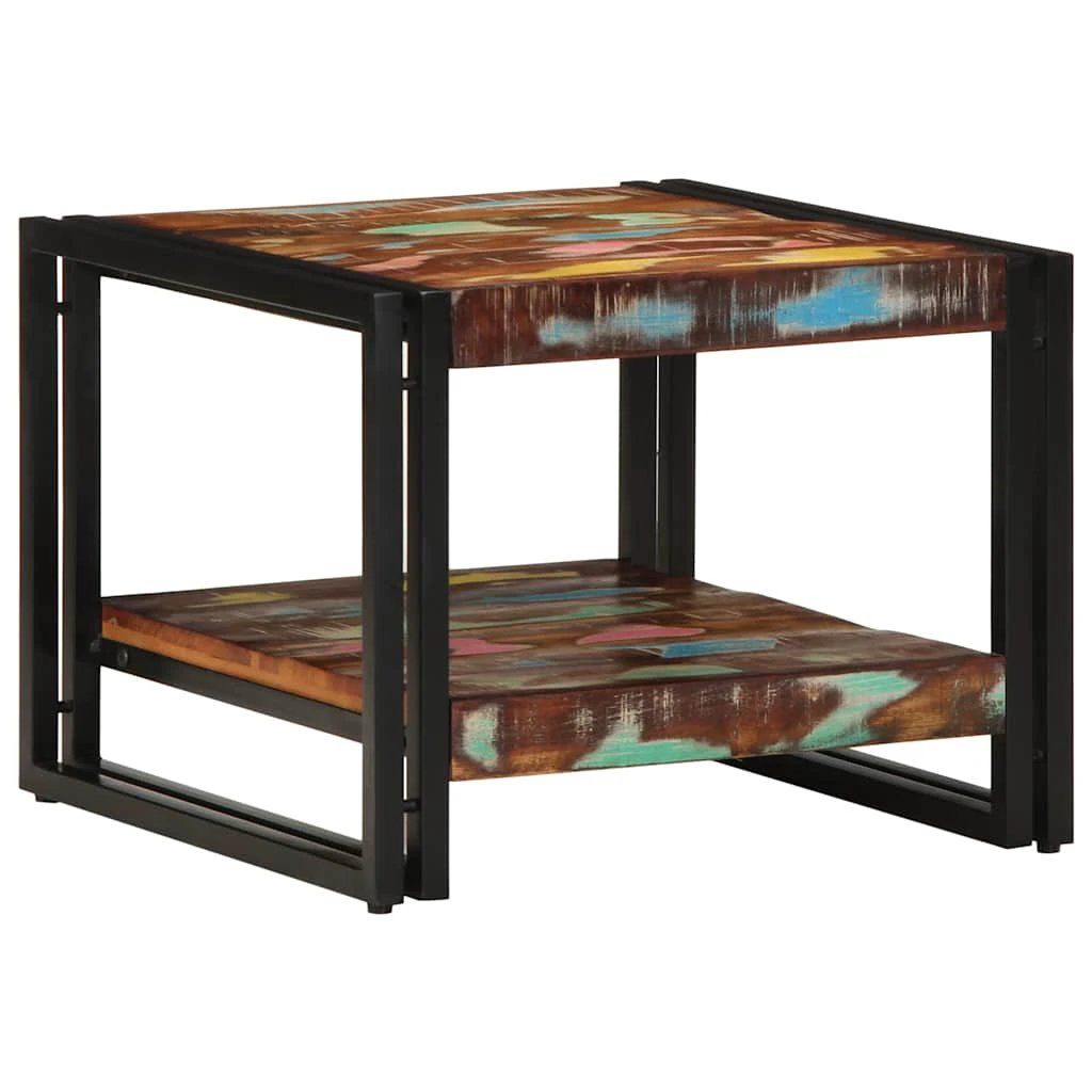 vidaXL VidaXL Coffee Table 50x50x38 Cm Multicolour Reclaimed Wood Living Room Decor For Homes - Coffee Table