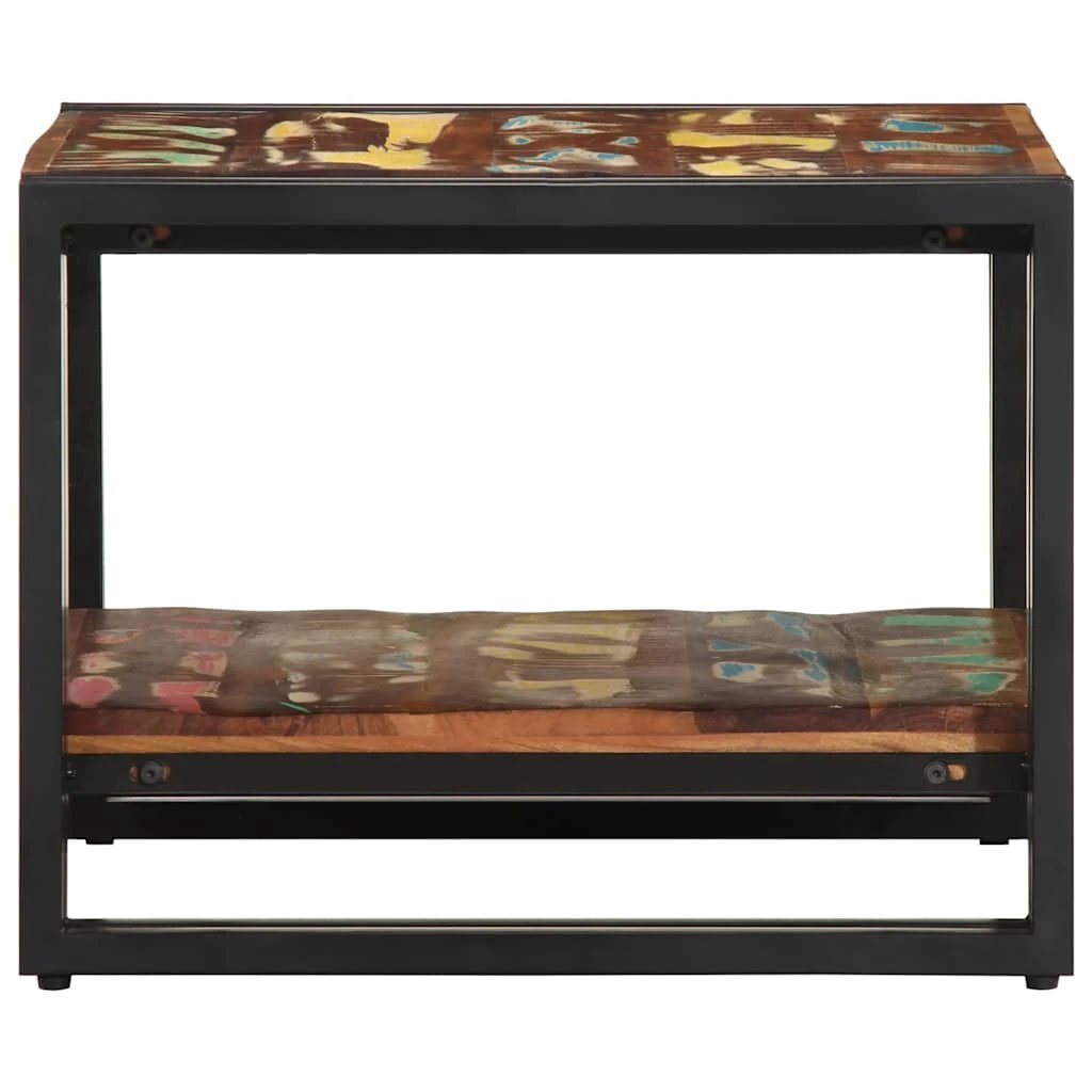 VidaXL Coffee Table 50x50x38 Cm Multicolour Reclaimed Wood Living Room Decor For Homes by vidaXL