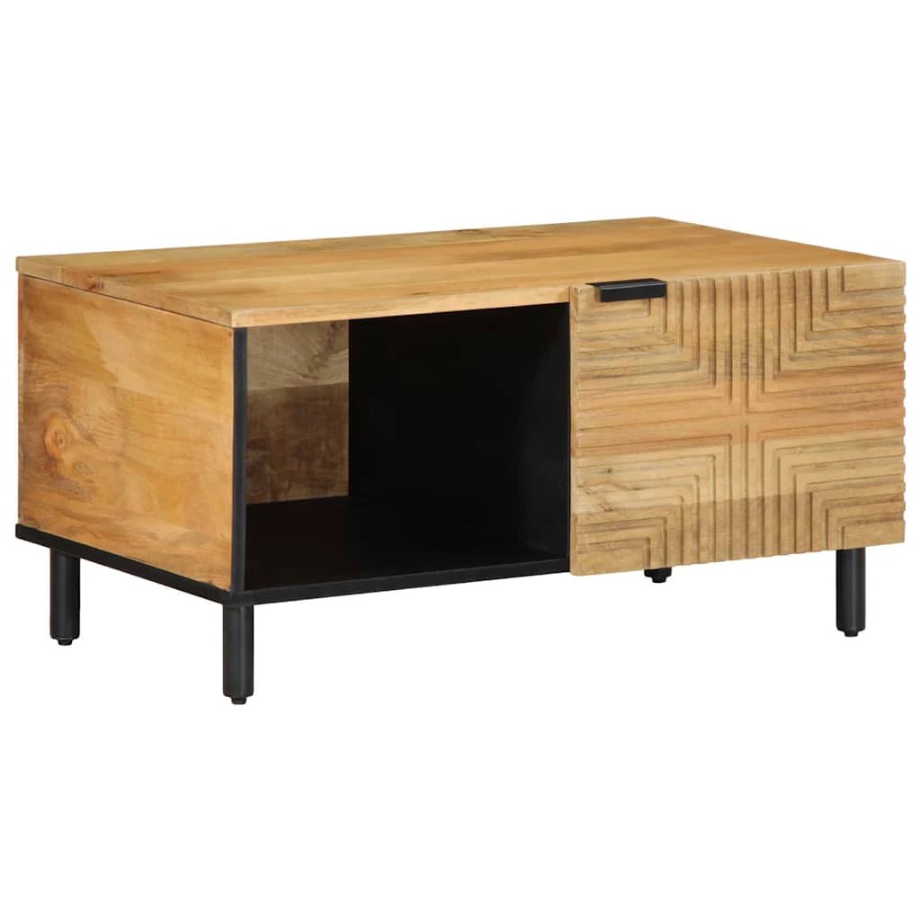 vidaXL VidaXL Coffee Table 80x50x40 cm Solid Mango Wood Durable Finish For Living Room - Coffee Table