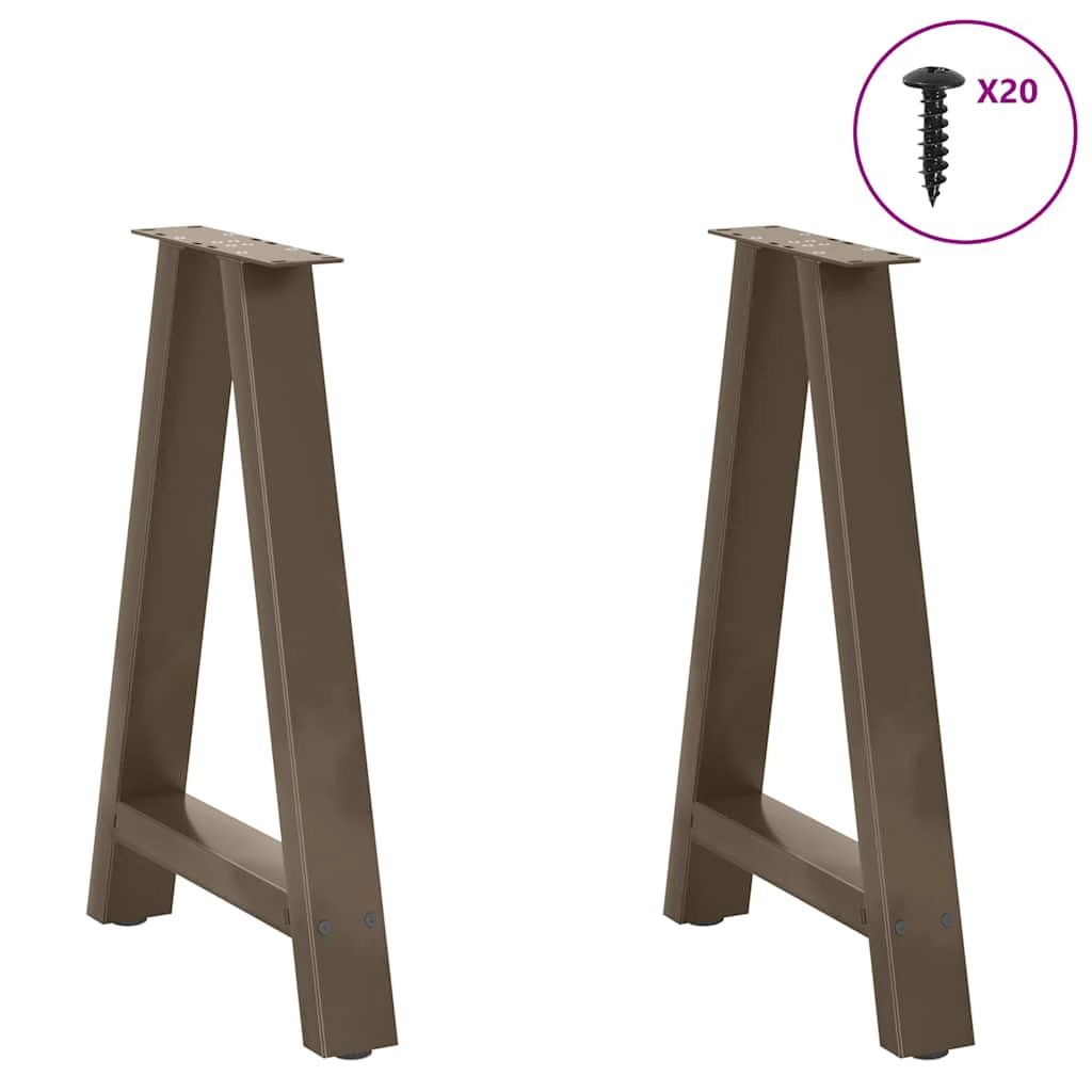 vidaXL VidaXL A-Shaped Table Legs 60x72-73cm Steel DIY - Coffee Table
