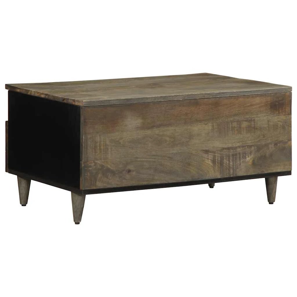VidaXL Coffee Table 80x54x40 cm Solid Mango Wood with Rustic Finish for Living Room Decor by vidaXL