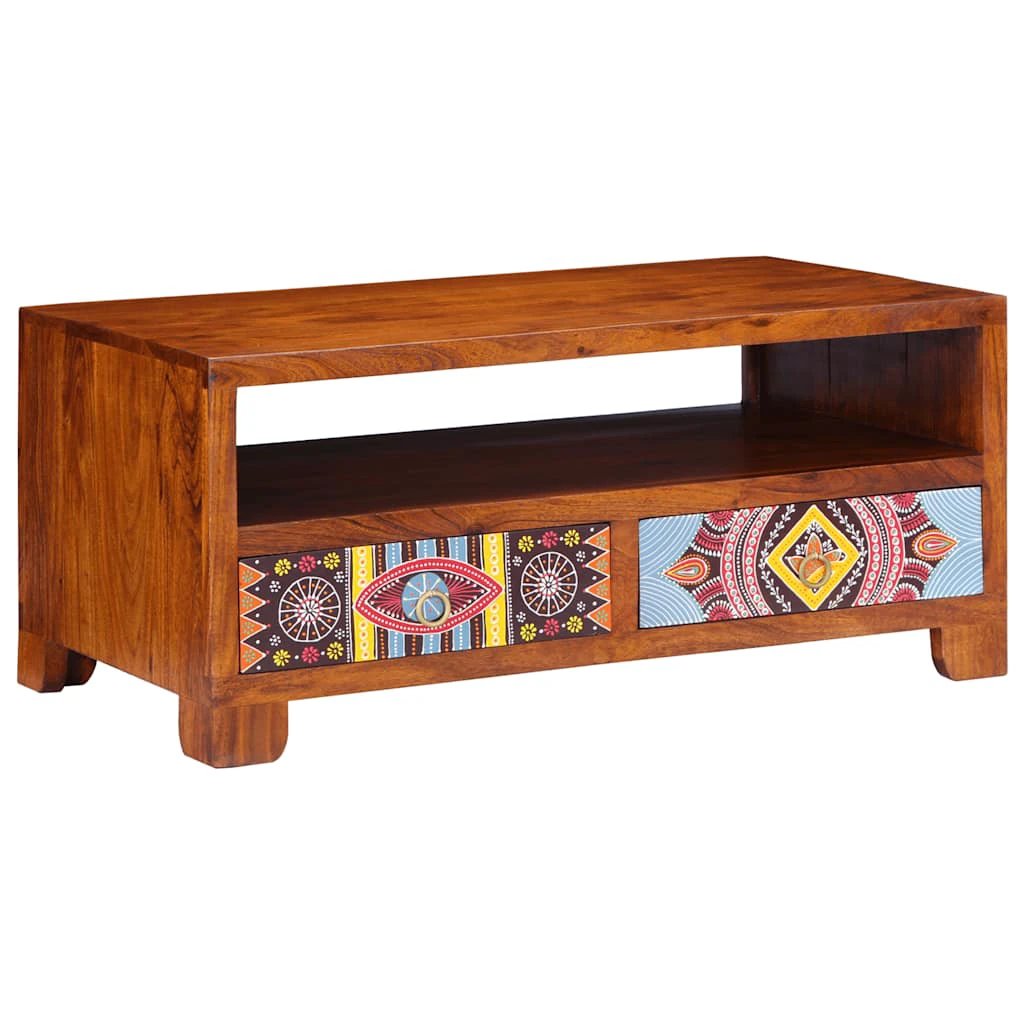 vidaXL Coffee Table 90x50x40 cm Solid Acacia Wood by vidaXL