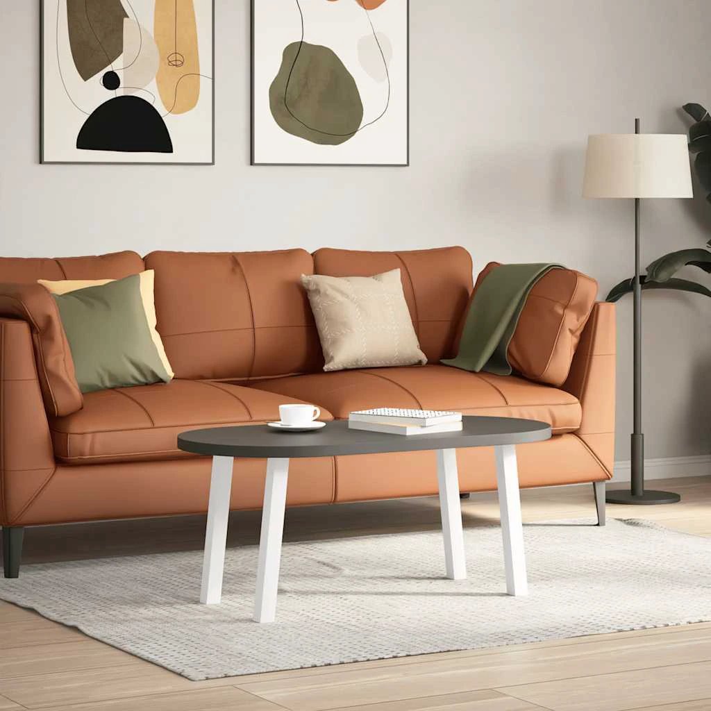 VidaXL Coffee Table Legs 42 Cm Powder Coated Steel Durable For DIY Furniture Easy Assembly by vidaXL