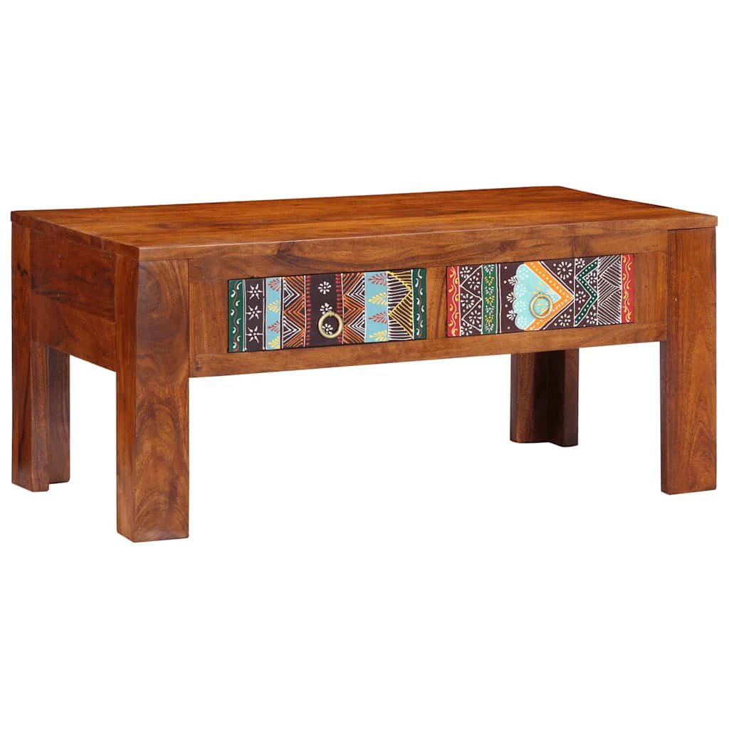VidaXL Coffee Table 90x50x40 cm Solid Acacia Wood Durable For Living Room Decor by vidaXL