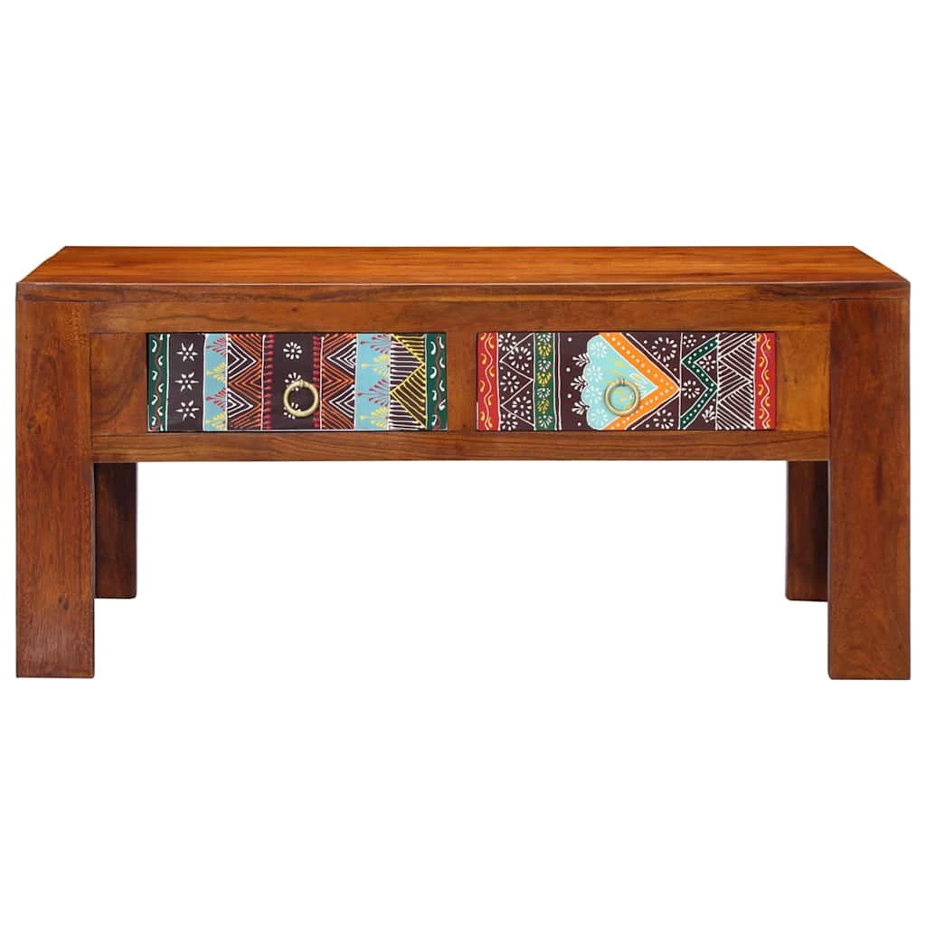 VidaXL Coffee Table 90x50x40 cm Solid Acacia Wood Durable For Living Room Decor by vidaXL