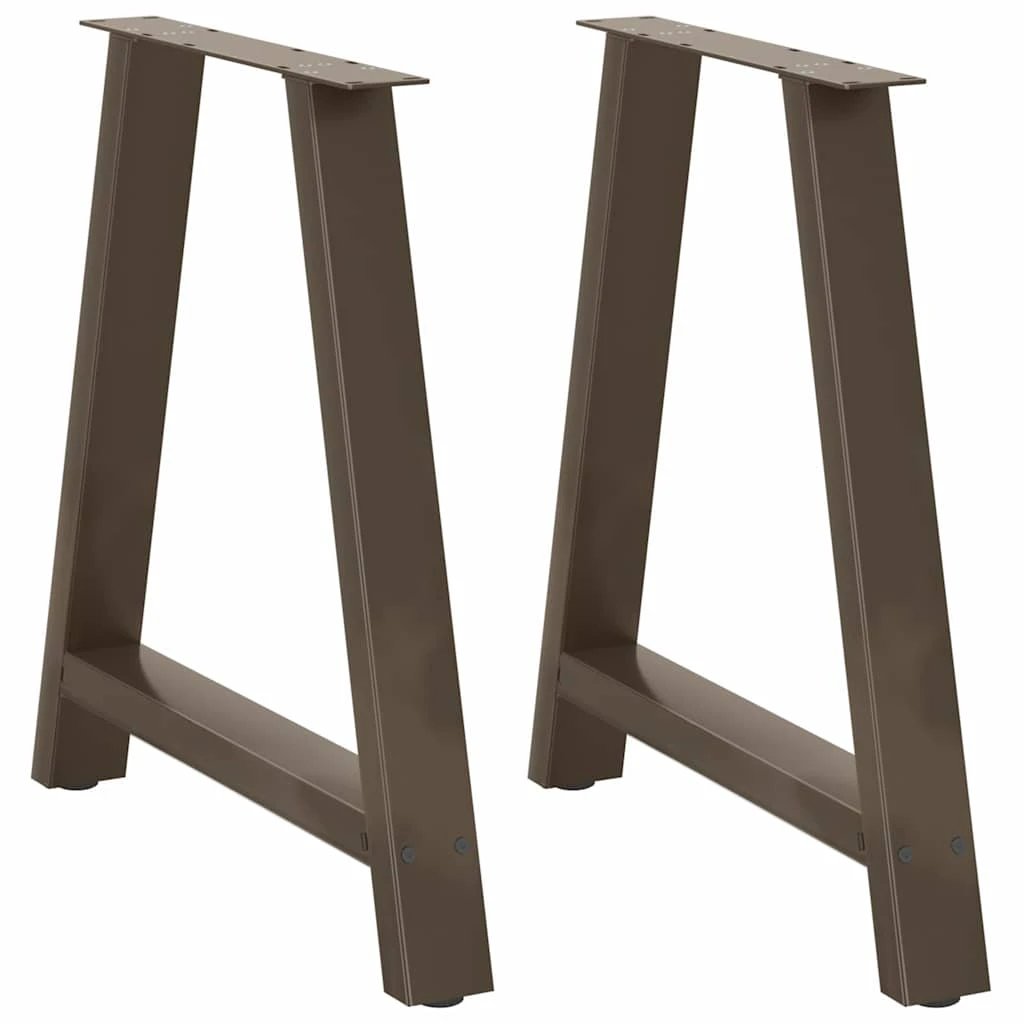 VidaXL A Shaped Coffee Table Legs 70x72-73 cm Steel Powder Coated Set Of 2 For Custom Tables by vidaXL