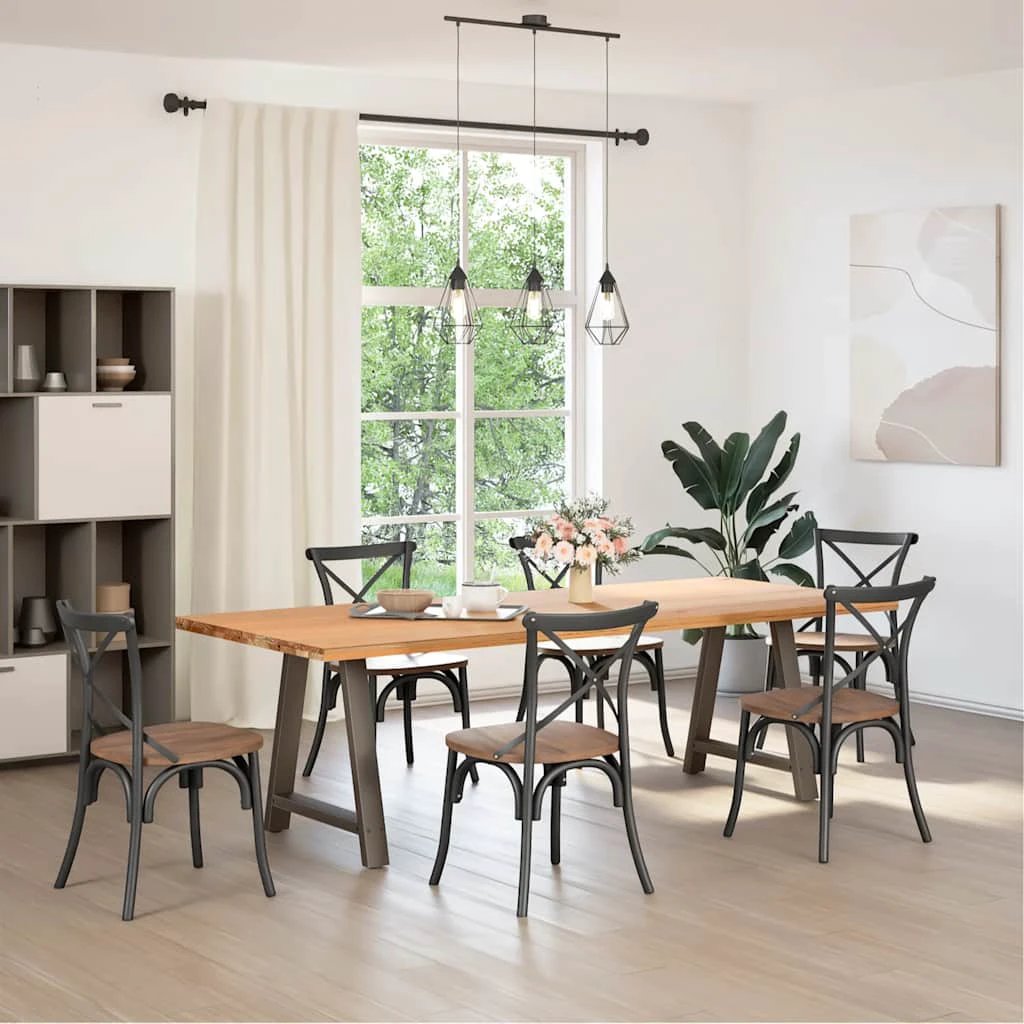 VidaXL A Shaped Coffee Table Legs 70x72-73 cm Steel Powder Coated Set Of 2 For Custom Tables by vidaXL