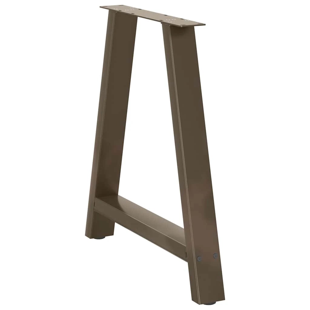 VidaXL A Shaped Coffee Table Legs 70x72-73 cm Steel Powder Coated Set Of 2 For Custom Tables by vidaXL