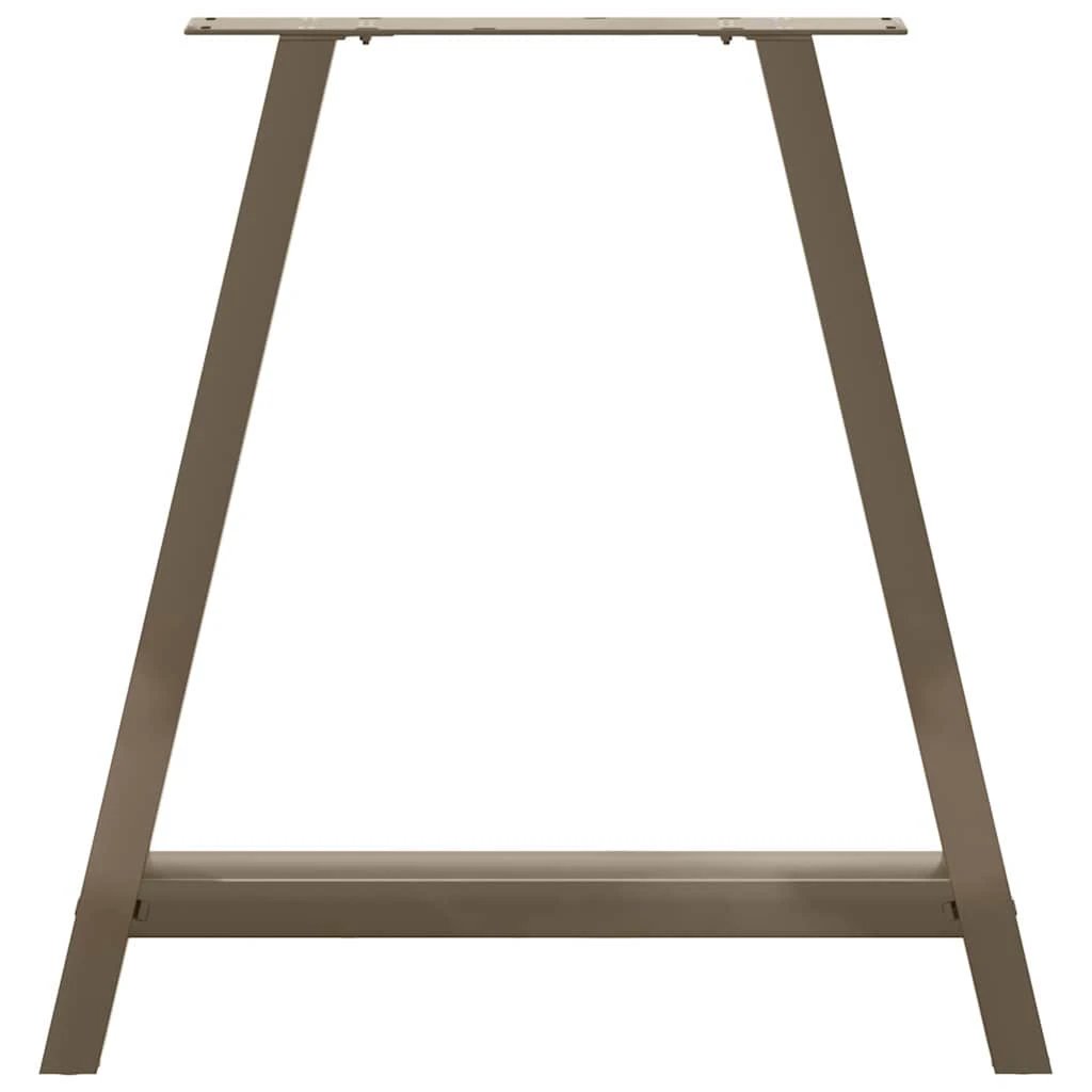 VidaXL A Shaped Coffee Table Legs 70x72-73 cm Steel Powder Coated Set Of 2 For Custom Tables by vidaXL