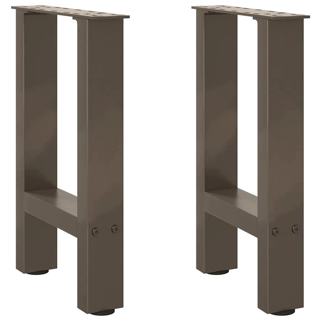 vidaXL Coffee Table Legs 28x42-43 cm Powder-Coated Steel With Square Support For DIY Tables by vidaXL