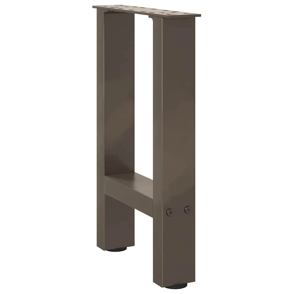 vidaXL Coffee Table Legs 28x42-43 cm Powder-Coated Steel With Square Support For DIY Tables by vidaXL