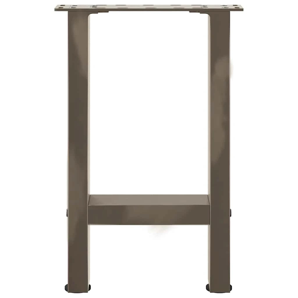 vidaXL Coffee Table Legs 28x42-43 cm Powder-Coated Steel With Square Support For DIY Tables by vidaXL