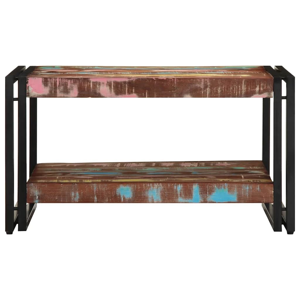 vidaXL vidaXL Coffee Table 70x50x38 cm Solid Reclaimed Wood Multicolour Living Room Decor - Coffee Table