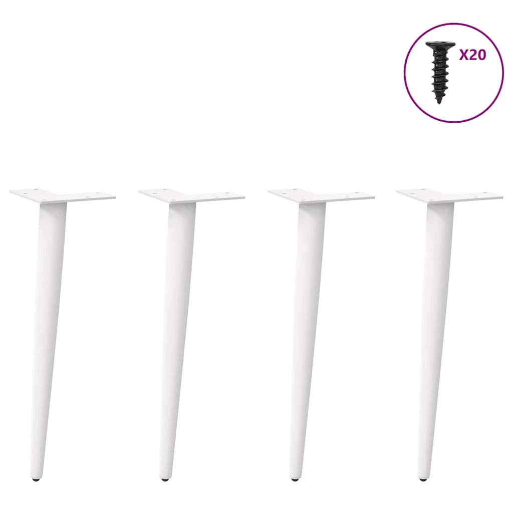vidaXL VidaXL Conical Table Legs 30-31cm White DIY - Coffee Table