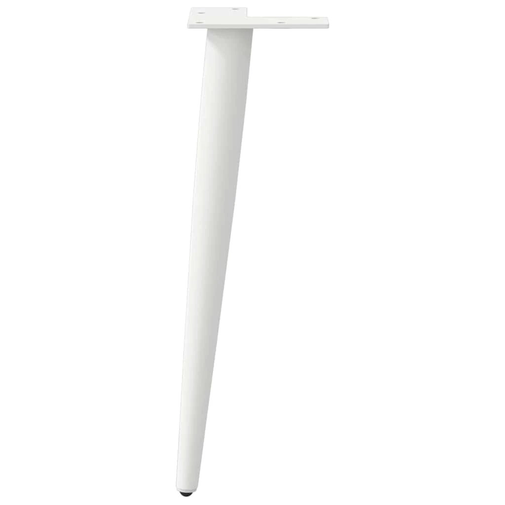 VidaXL Conical Table Legs 30-31cm White DIY by vidaXL