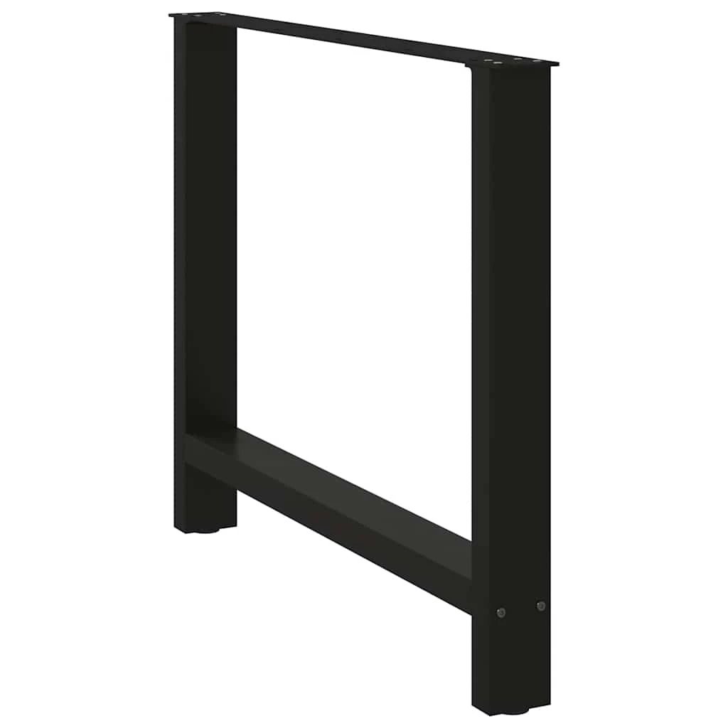 vidaXL vidaXL Black Steel Coffee Table Legs 90x72-73 cm Powder-Coated Heavy-Duty for DIY Tables - Coffee Table