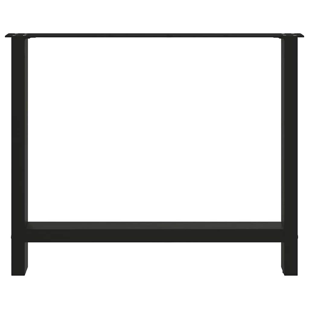 vidaXL vidaXL Black Steel Coffee Table Legs 90x72-73 cm Powder-Coated Heavy-Duty for DIY Tables - Coffee Table