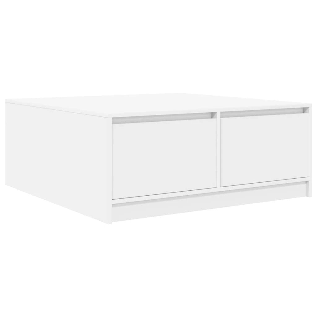 vidaXL VidaXL Coffee Table 100x100x40 cm with Drawers Living Room - Coffee Table