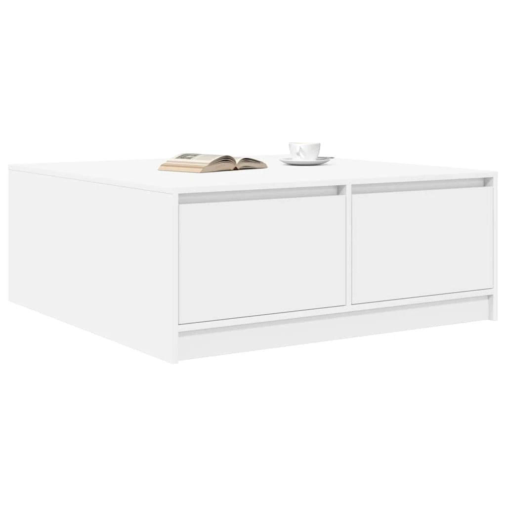 vidaXL VidaXL Coffee Table 100x100x40 cm with Drawers Living Room - Coffee Table