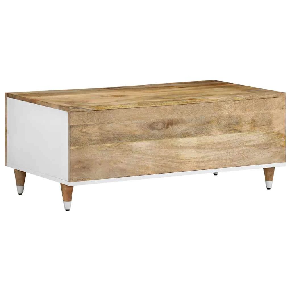 vidaXL VidaXL Coffee Table 100x54x40 Cm Solid Mango Wood Durable Handcrafted Living Room Decor - Coffee Table